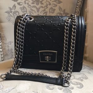 Calvin Klein - Black Leather Crossbody